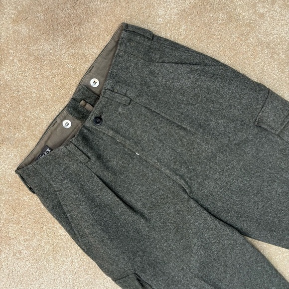 Vintage Swedish Wool C48 Winter Cargo Heavyweight Military Field Hunting Pants - Picture 14 of 14
